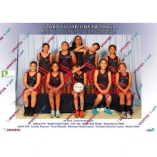 Otara Scorpions Netball Cavalier Sweethearts Year 5-6  - 2017 (Funny)