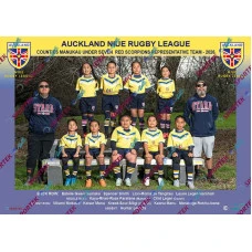 Auckland Niue Rugby League Counties Manukau Under 7 Red Representative Team - 2026 Auckland Niue Rugby League Counties Manukau Under 7 Red Representative Team - 2026