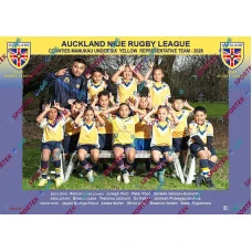 Auckland Niue Rugby League Counties Manukau Under 6 Yellow Representative Team - 2026 (Funny) Auckland Niue Rugby League Counties Manukau Under 6 Yellow Representative Team - 2026 (Funny)