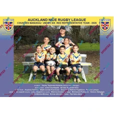 Auckland Niue Rugby League Counties Manukau Under 6 Red Representative Team - 2026 (Funny) Auckland Niue Rugby League Counties Manukau Under 6 Red Representative Team - 2026 (Funny)